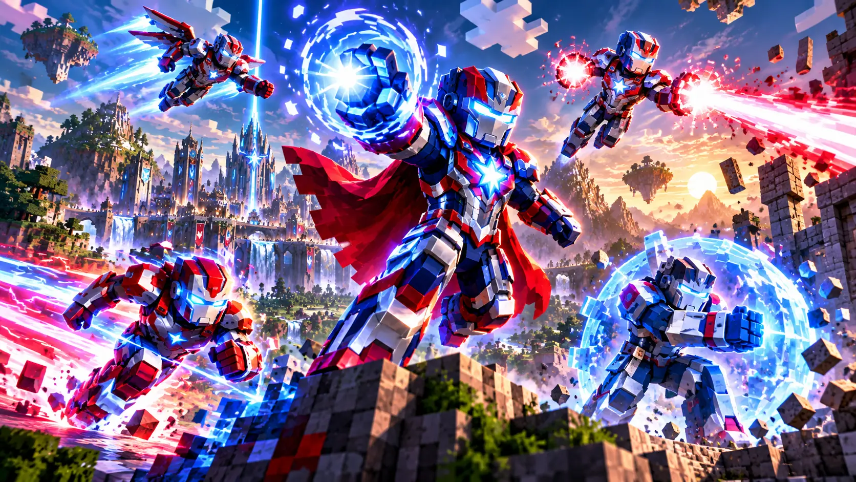 Original text-free visual for Fisk Superhero Mod Features: Suits, Powers and Core Systems